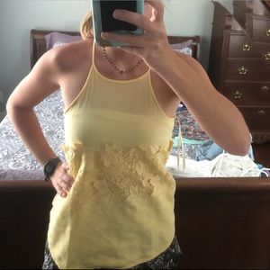 Bright yellow tank top